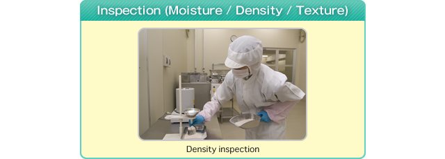 Inspection (Moisture / Density / Texture)