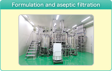 Formulation and aseptic filtration