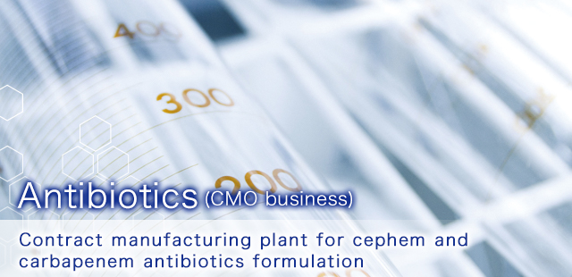 Antibiotics (CMO business)　Contract manufacturing plant for cephem and carbapenem antibiotics formulation